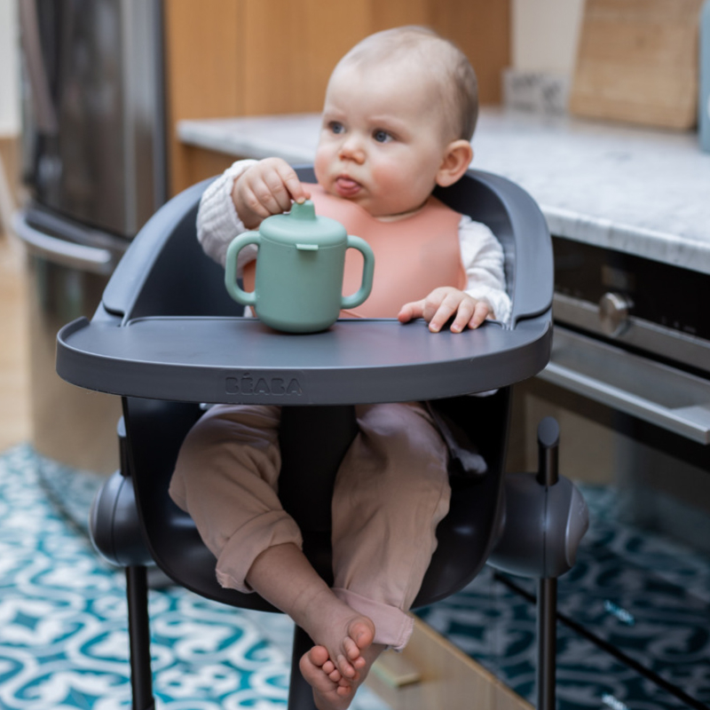 Cana de antrenament silicon Beaba Sage Green [4]