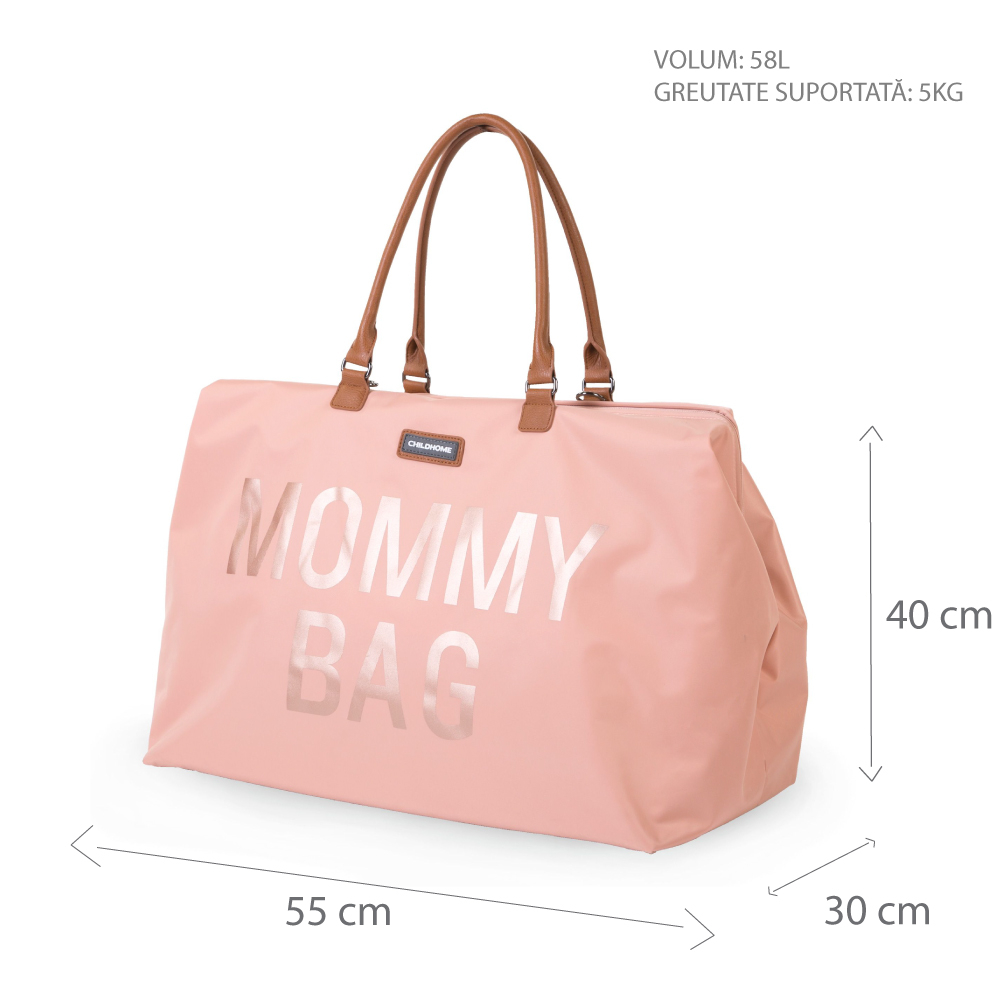 Geanta de infasat Childhome Mommy Bag Roz [5]