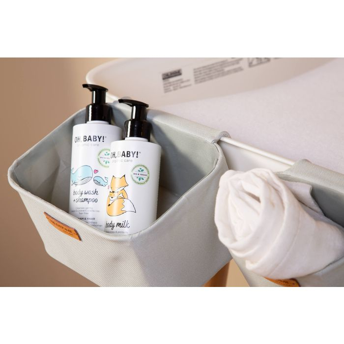 Set 3 cosuri depozitare Childhome 21x14x10 cm/14x10x10 cm Gri [7]