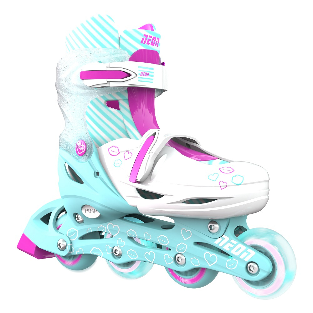 Role 2 in 1 Neon Combo Skates marime 34-37 Teal Pink [2]