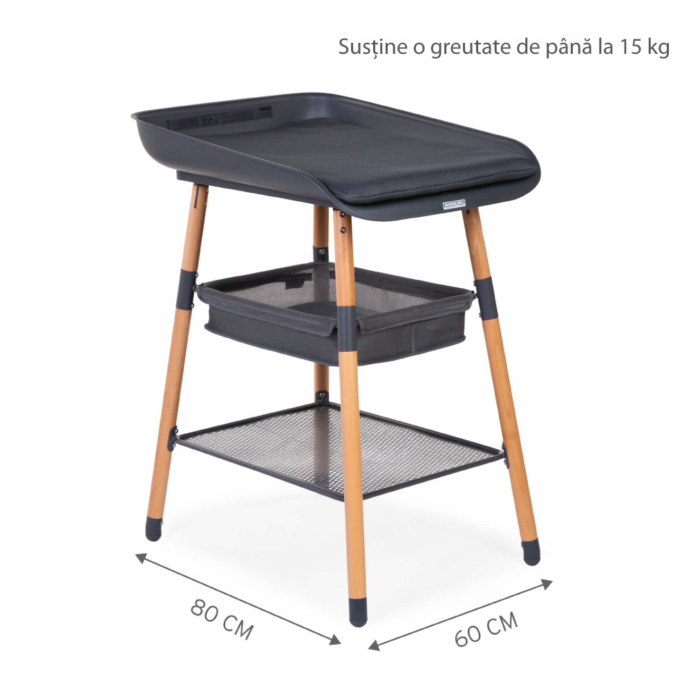 Masuta de infasat Childhome Evolux Natural Antracit [2]