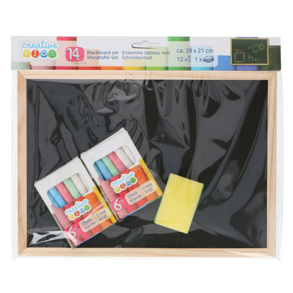 Set tabla de scris cu creta Creative Kids 14 piese [2]