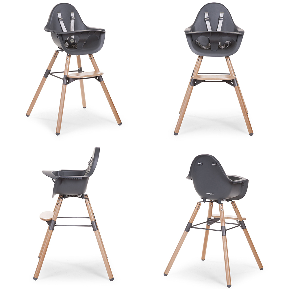 Scaun de masa reglabil in inaltime Childhome Evolu 2 Natural/Antracit [3]