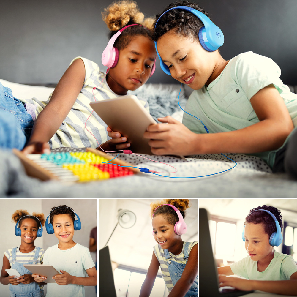 Casti Audio Wireless pentru Copii Motorola Moto JR300 Pink [5]