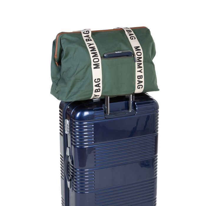 Geanta de infasat Childhome Mommy Bag Signature Verde [5]