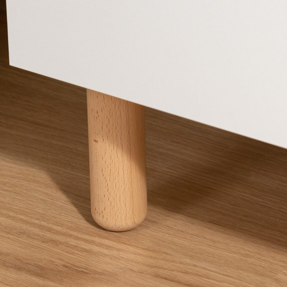 Comoda Childhome Wonder White 137x75x93 cm cu masa de infasat [6]