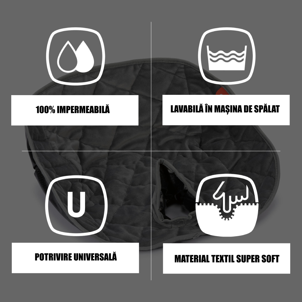 Protectie impermeabila scaun auto Diono Ultra Dry Seat Gray [3]