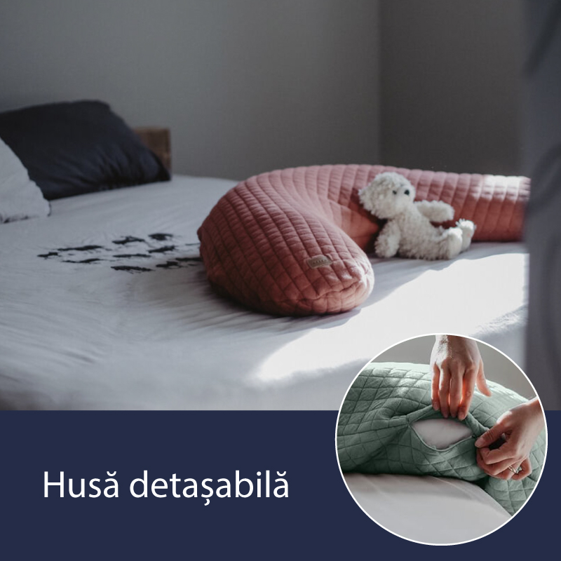 Perna gravida Beaba Big Flopsy 170 cm Fleur de Coton Terracotta [3]