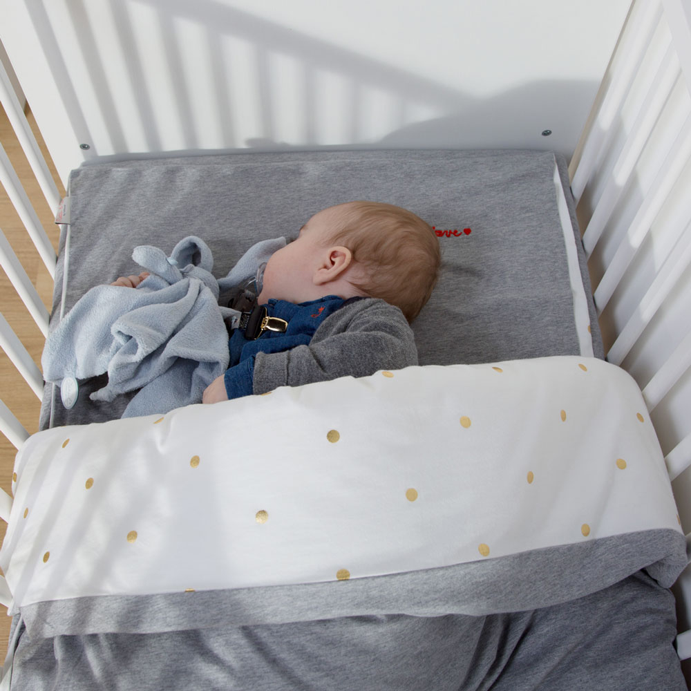 Husa pilota si fata de perna Childhome Jerse 100x140 cm, Buline [3]