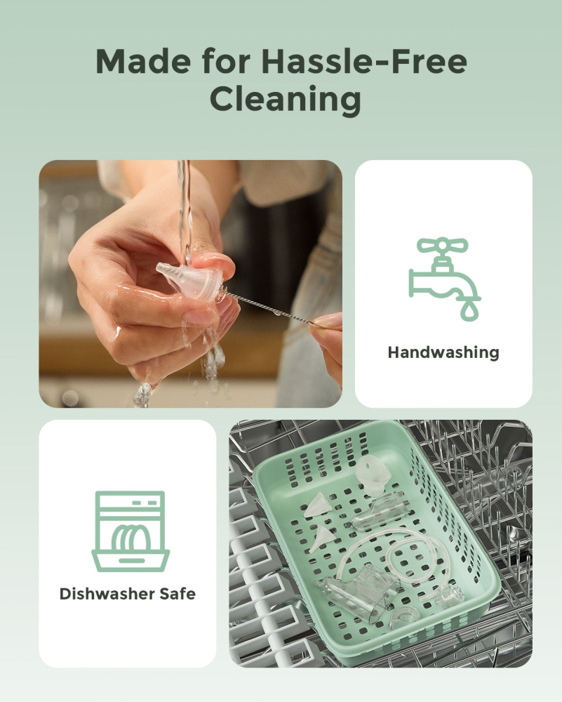 Aspirator nazal electric Momcozy BreezyClear Pro 2 in 1, spray si aspirare [6]
