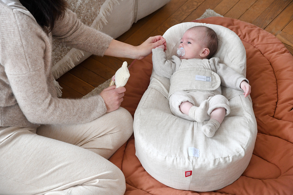 Baby nest ergonomic Red Castle Cocoonababy 10° LInen Natural [3]