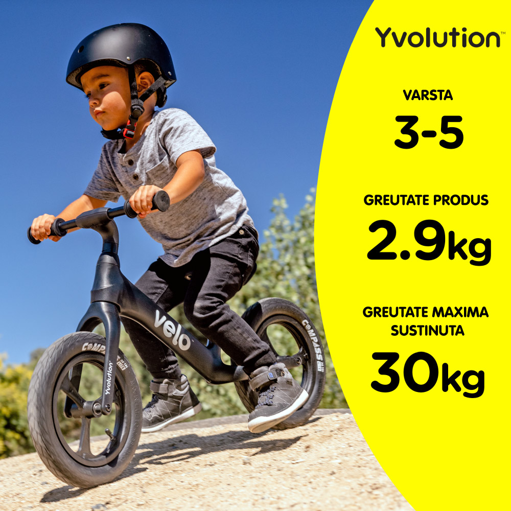 Bicicleta echilibru Yvolution Y Velo Pro Black [6]