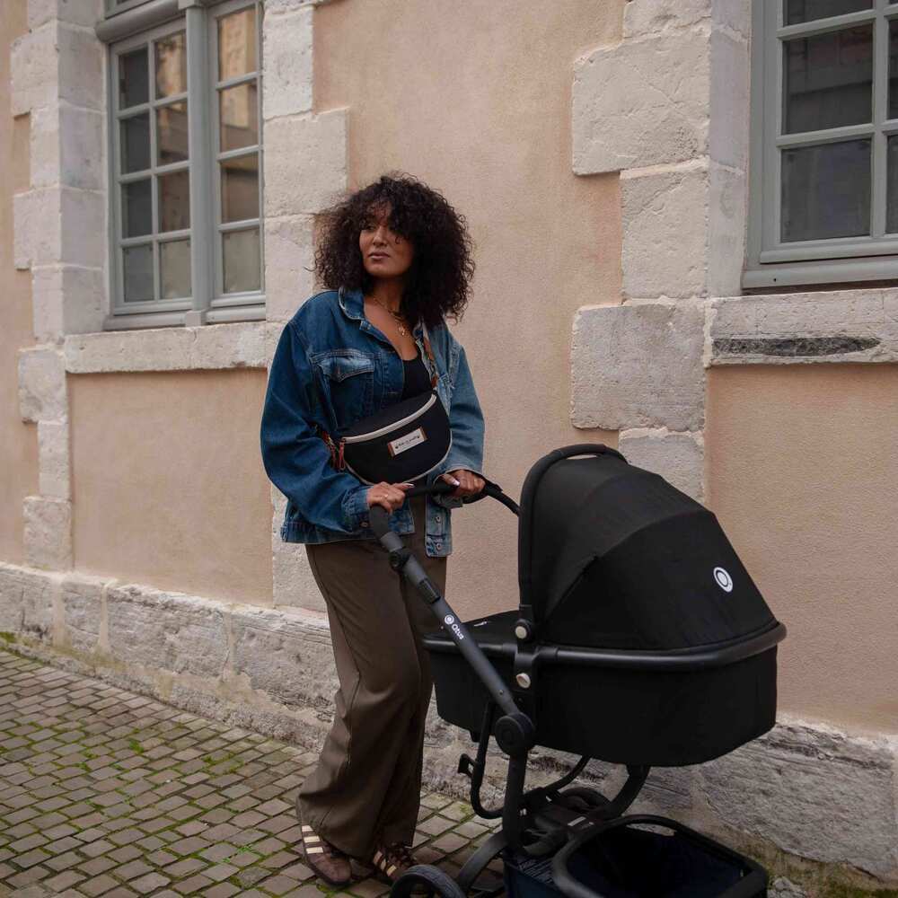 Borseta bebelusi Baby On Board Armelle Banana Black [5]