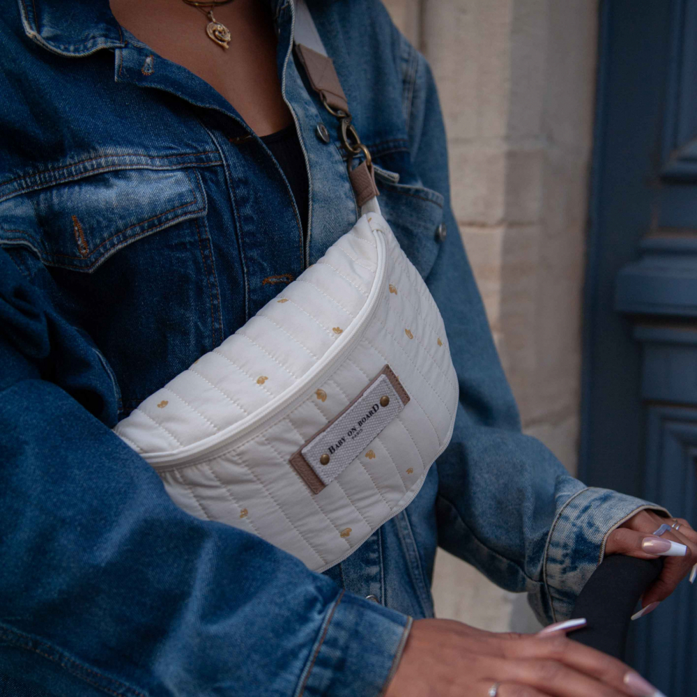 Borseta bebelusi Baby On Board Armelle Banana Cotton [6]