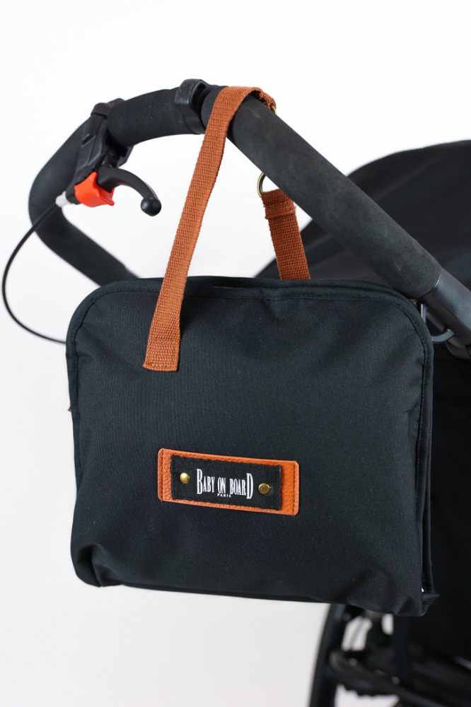 Borseta bebelusi Baby On Board Miniz Pouch Black [2]