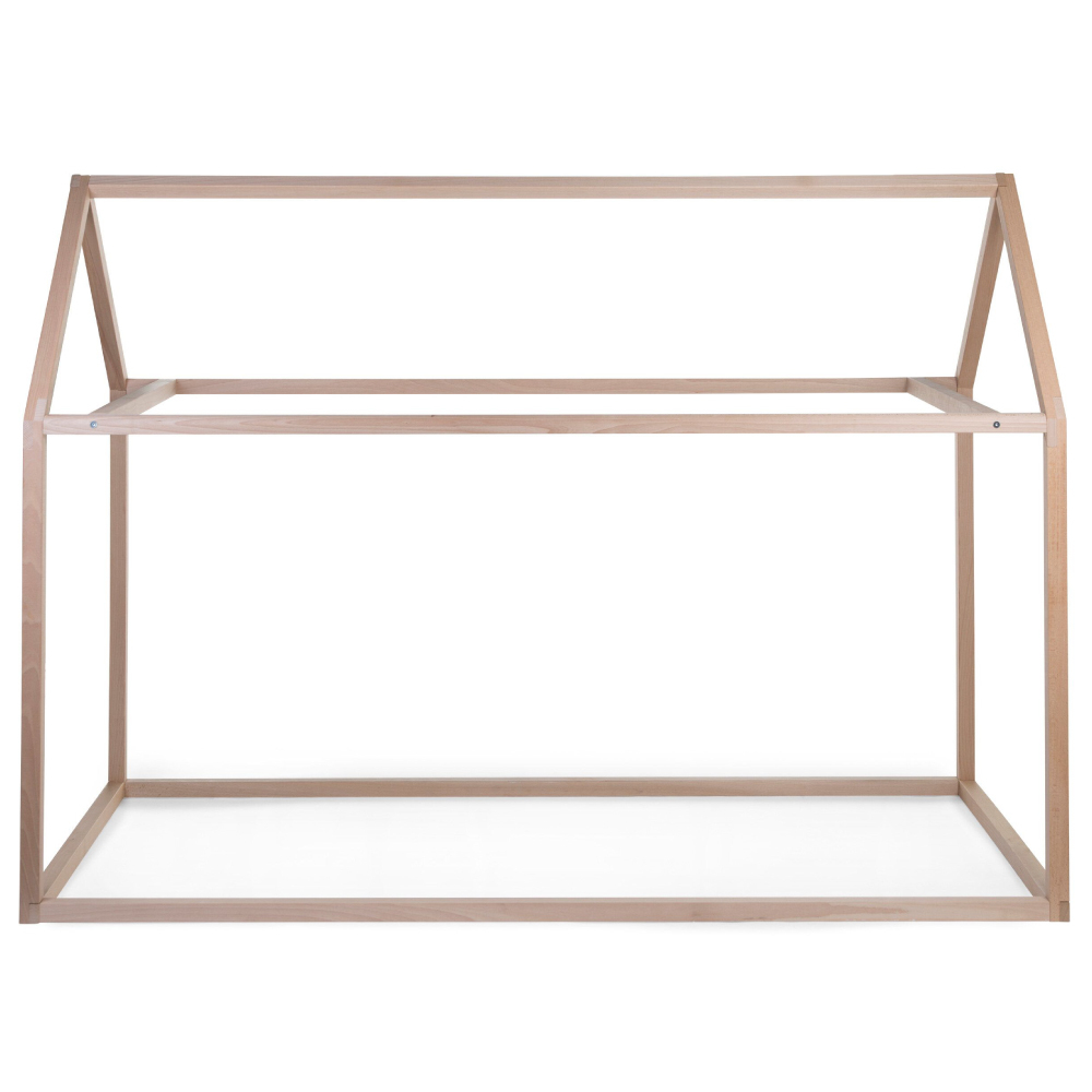 Cadru pat casuta Childhome 90x200 cm Lemn Natural [2]