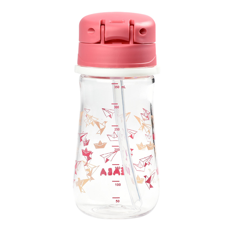 Cana cu pai Beaba 350 ml Dark Pink [3]