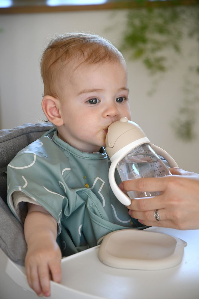 Cana cu pai din Tritan Beaba 300 ml Clay [3]