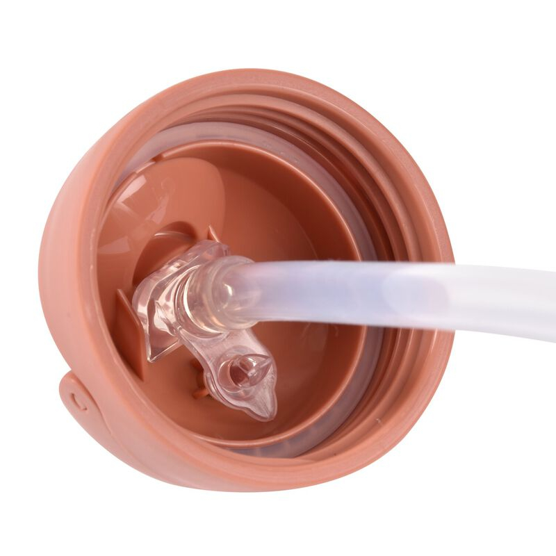 Cana cu pai din Tritan Beaba 300 ml Terracotta [4]