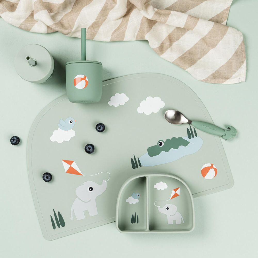 Cana cu pai Done by Deer silicon set 2 buc Playground Green [3]