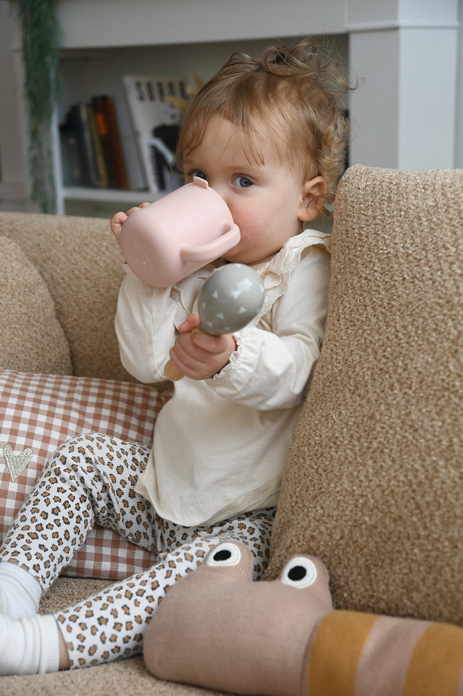 Cana de antrenament silicon Beaba Cotton Candy [4]