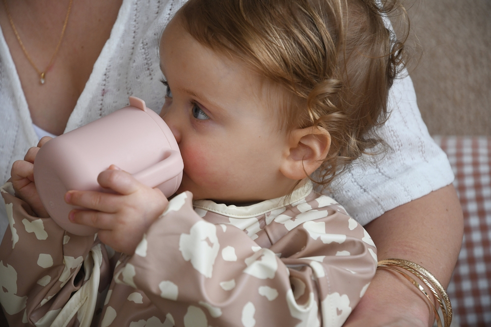 Cana de antrenament silicon Beaba Cotton Candy [3]