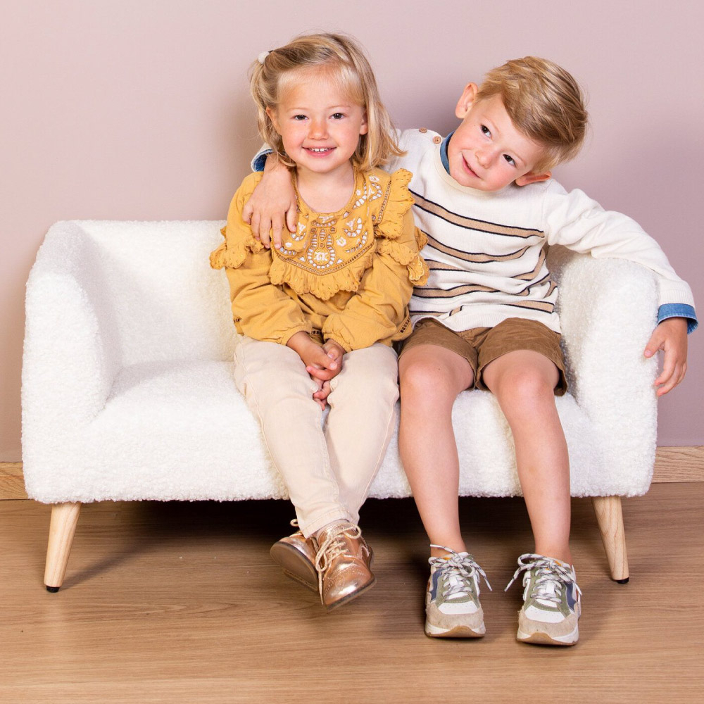 Canapea pentru copii Childhome Teddy Alb [5]