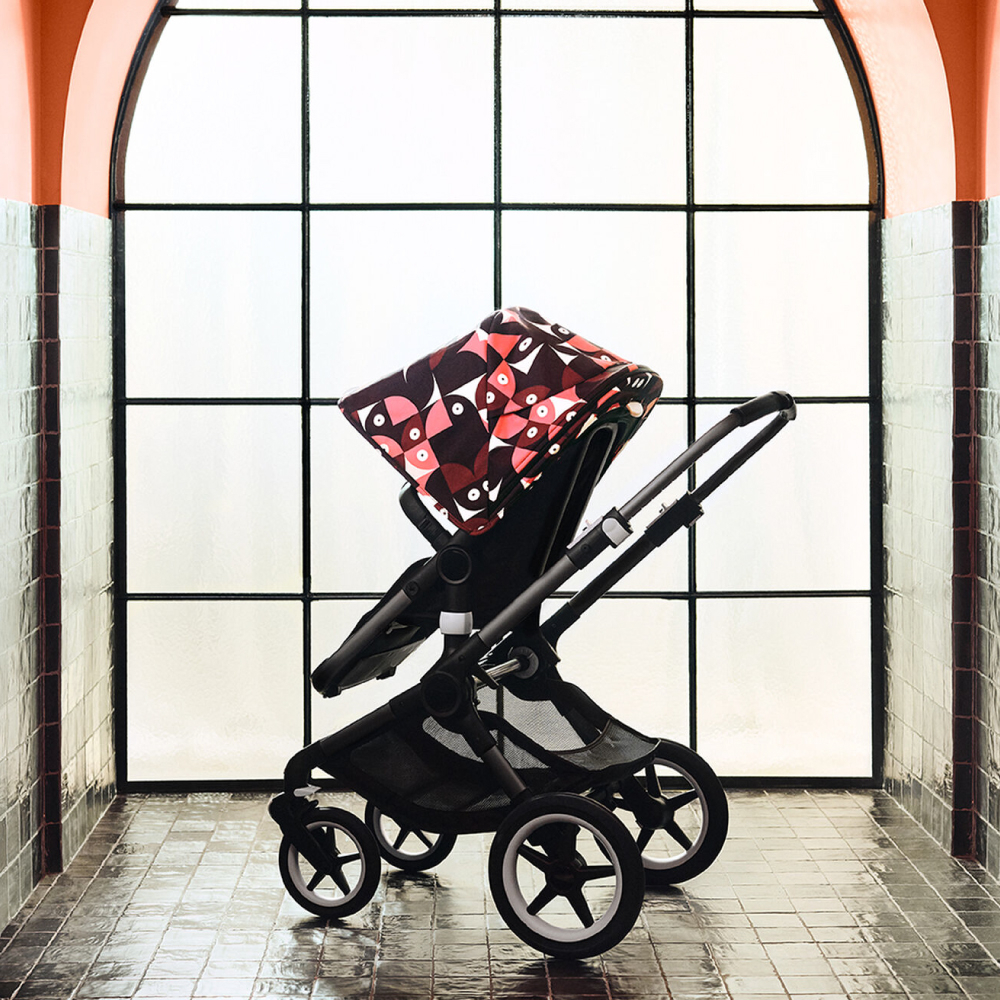 Capotina carucior Bugaboo Fox 3/Lynx Animal Explorer Pink/Red [3]