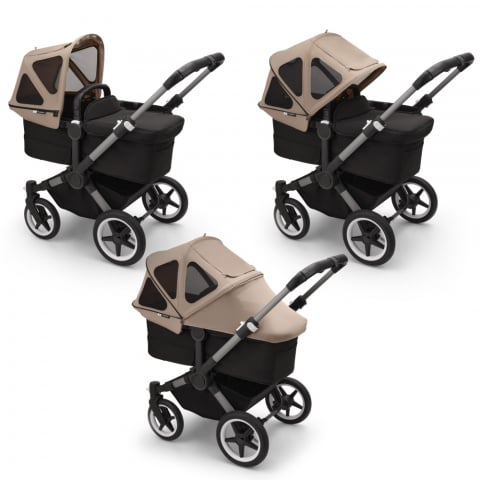 Capotina cu extensie plasa insecte Bugaboo Donkey Dune Taupe [2]