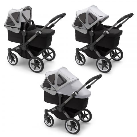 Capotina cu extensie plasa insecte Bugaboo Donkey Misty Grey [2]