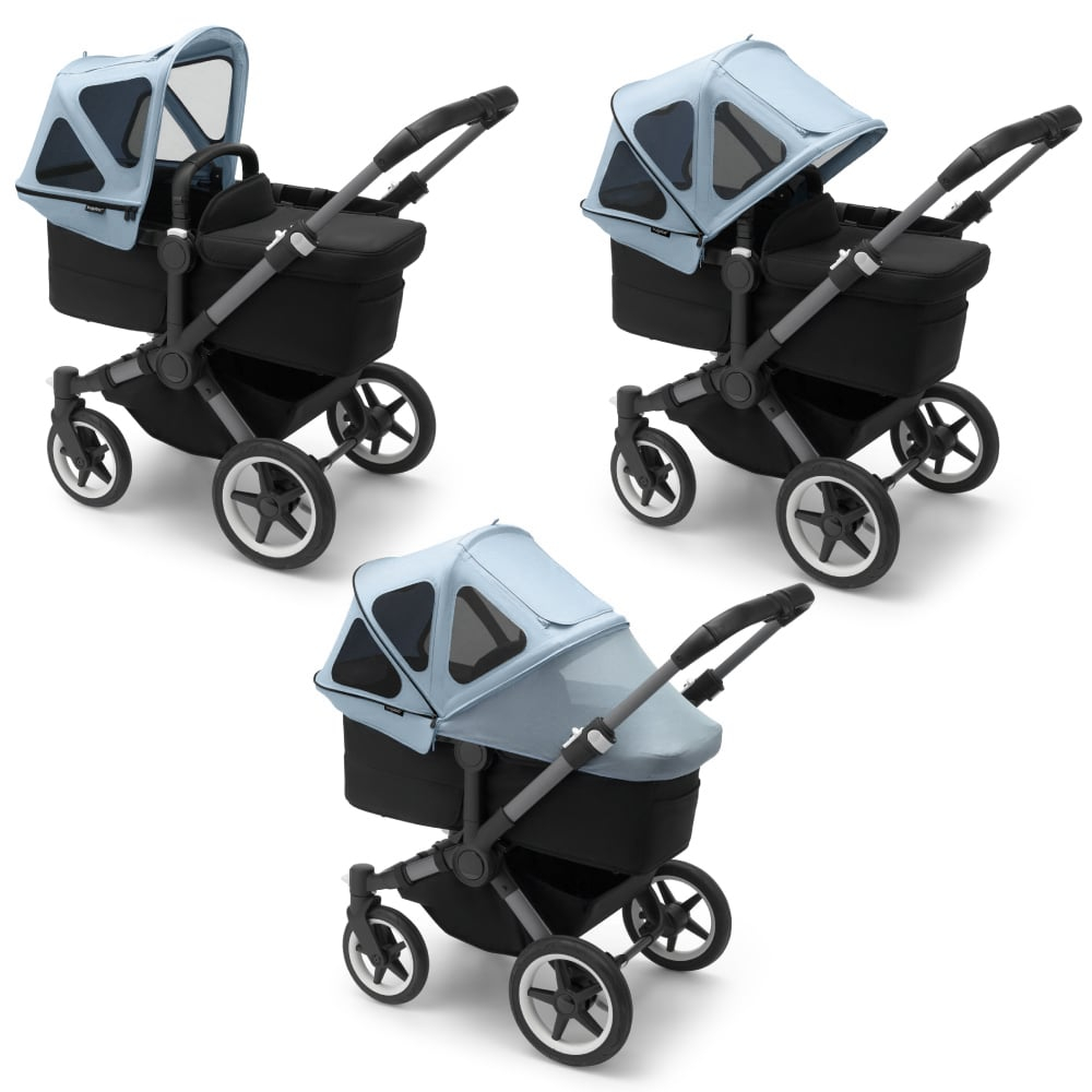 Capotina cu extensie plasa insecte Bugaboo Donkey Vapor Blue [2]
