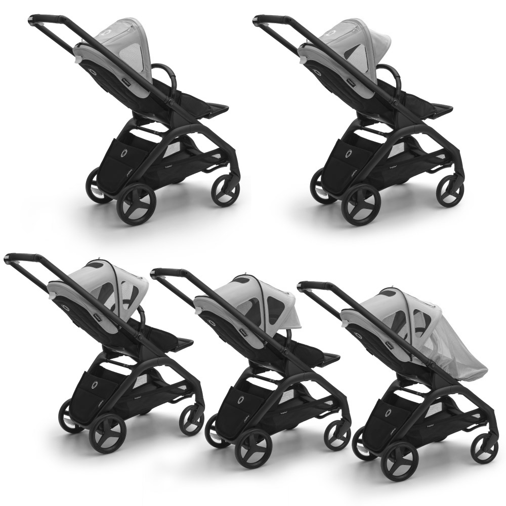 Capotina cu extensie plasa insecte Bugaboo Dragonfly Misty Grey [2]