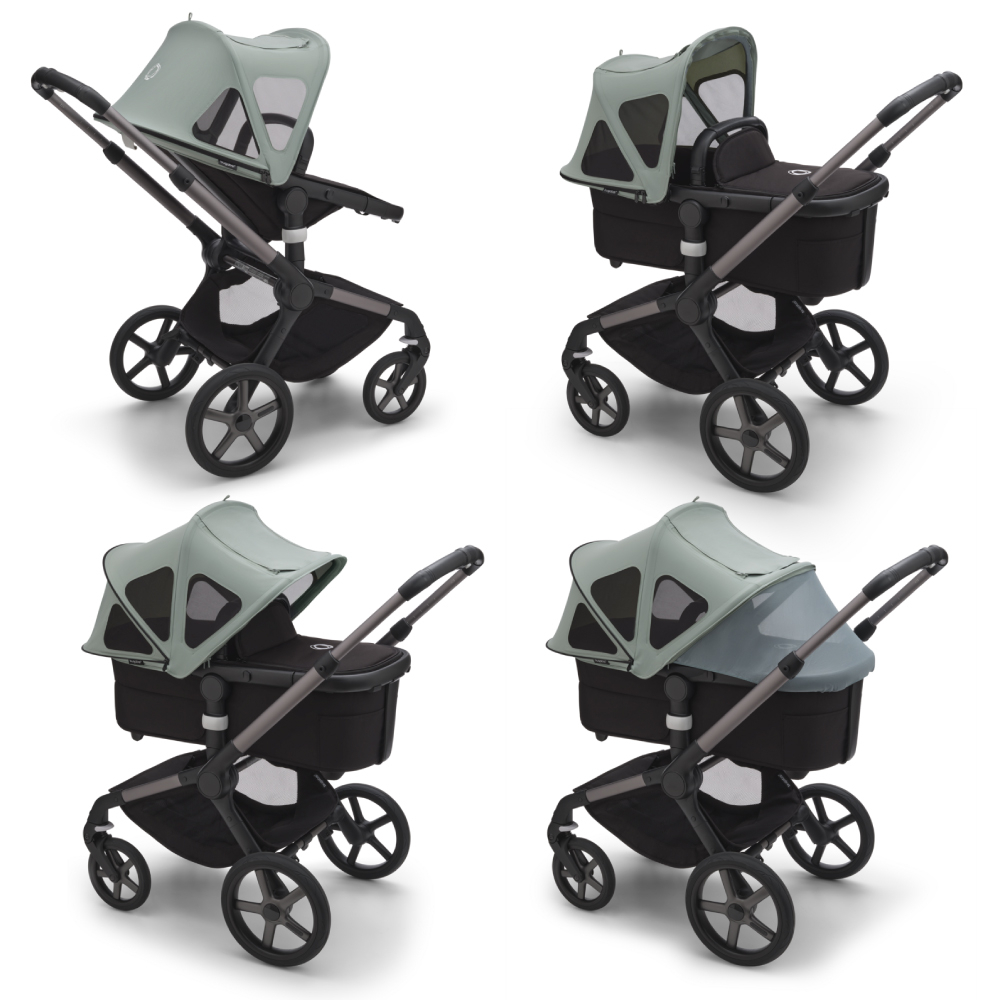Capotina cu extensie plasa insecte Bugaboo Fox 5/Fox Cub/Lynx Pine Green [2]