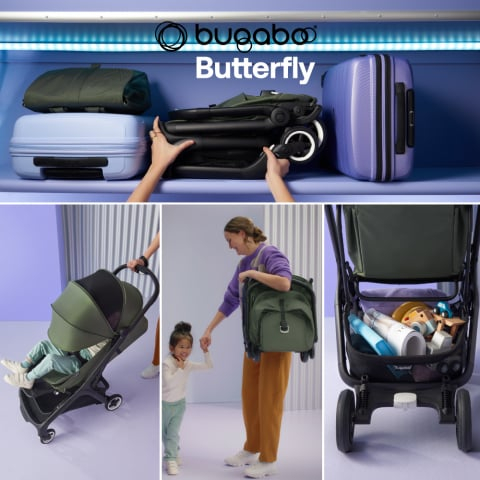 Carucior Bugaboo Butterfly Black/Dark Cherry [8]