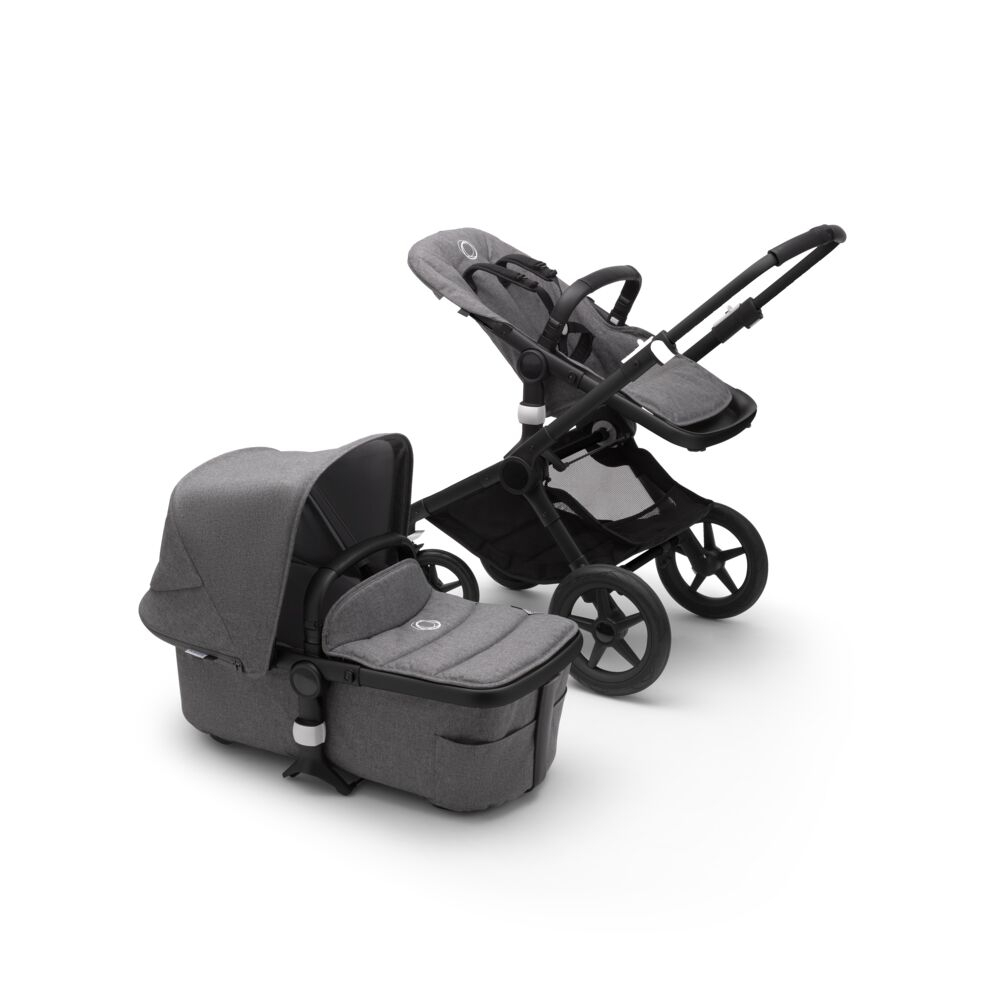 Carucior Bugaboo Fox 2 Complete Black/Grey Melange 2 in 1 [2]