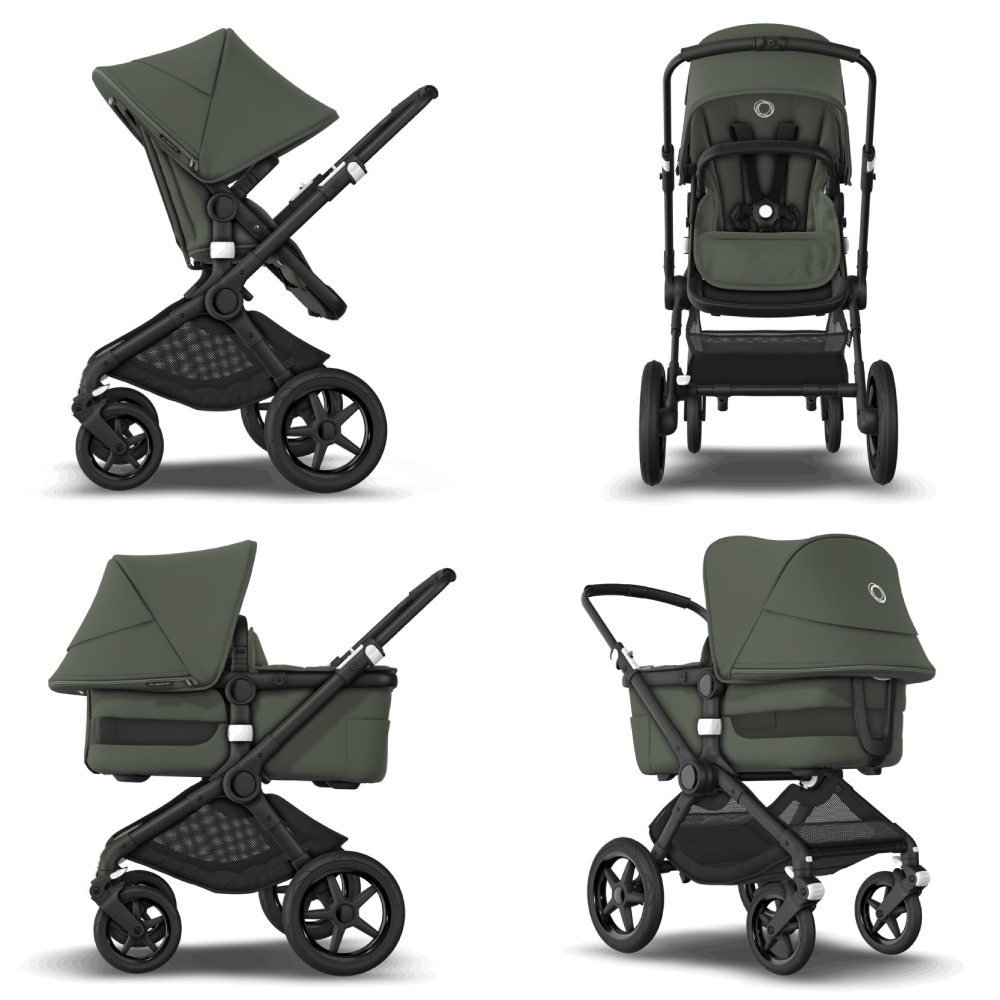 Carucior Bugaboo Fox 3 Black/Forest Green 2 in 1 [3]