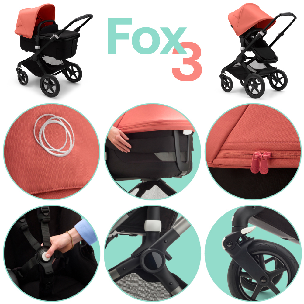 Carucior Bugaboo Fox 3 Classic Graphite/Dark Navy 2 in 1 [6]