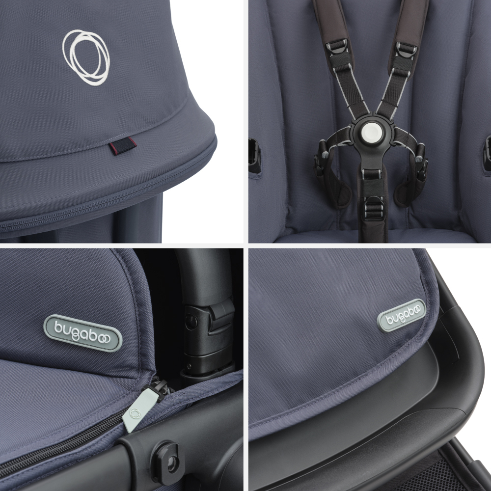 Carucior Bugaboo Fox Cub Black/Stormy Blue 2 in 1 [8]