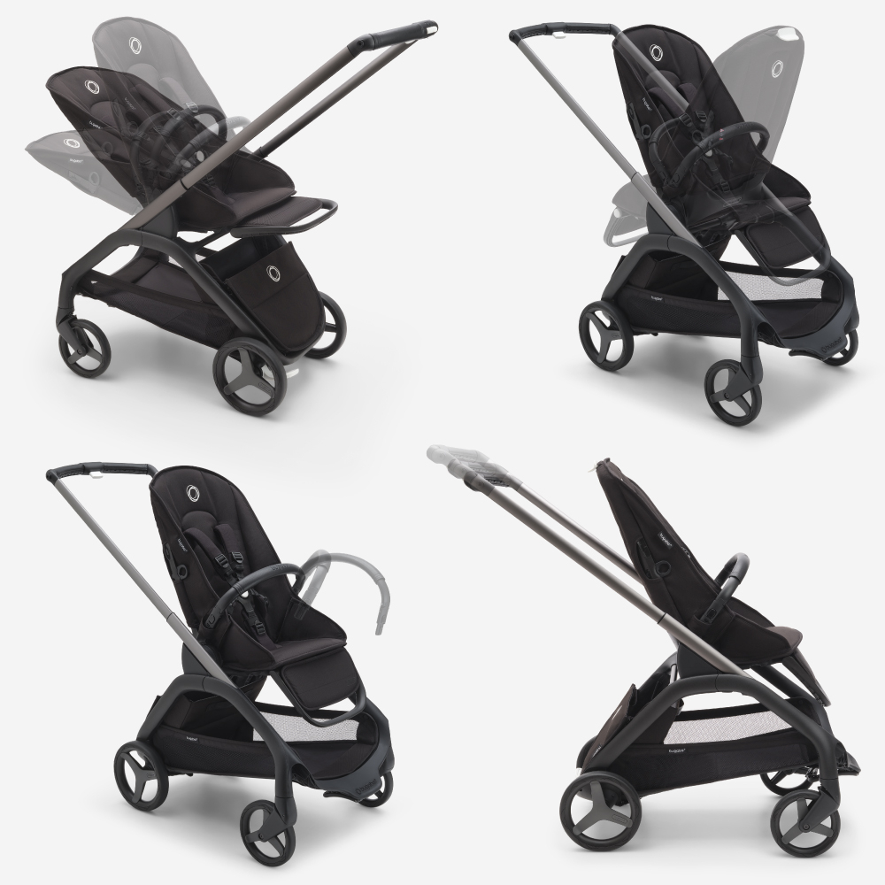 Carucior Bugaboo personalizat Dragonfly Graphite/Grey Melange [3]