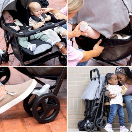 Carucior gemeni Graco DuoRider Steeple Gray [8]