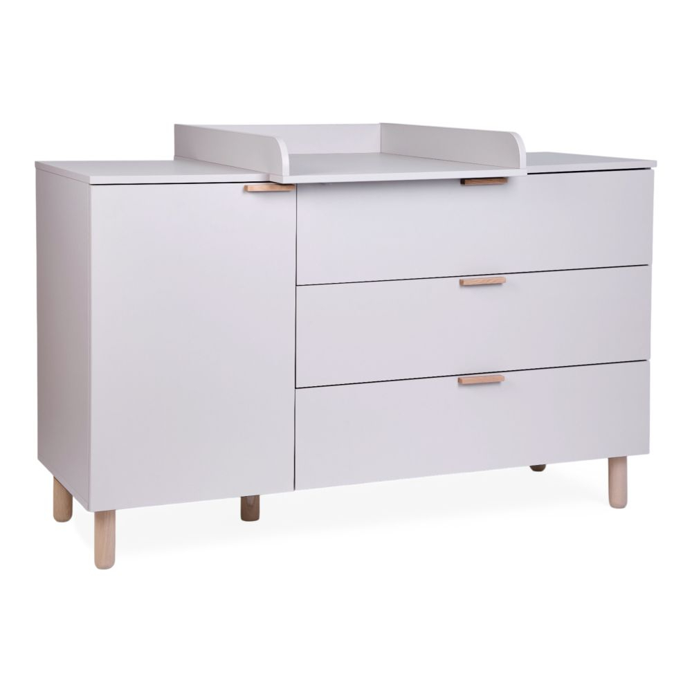 Comoda Childhome Clay 137x77x98 cm cu masa de infasat [3]