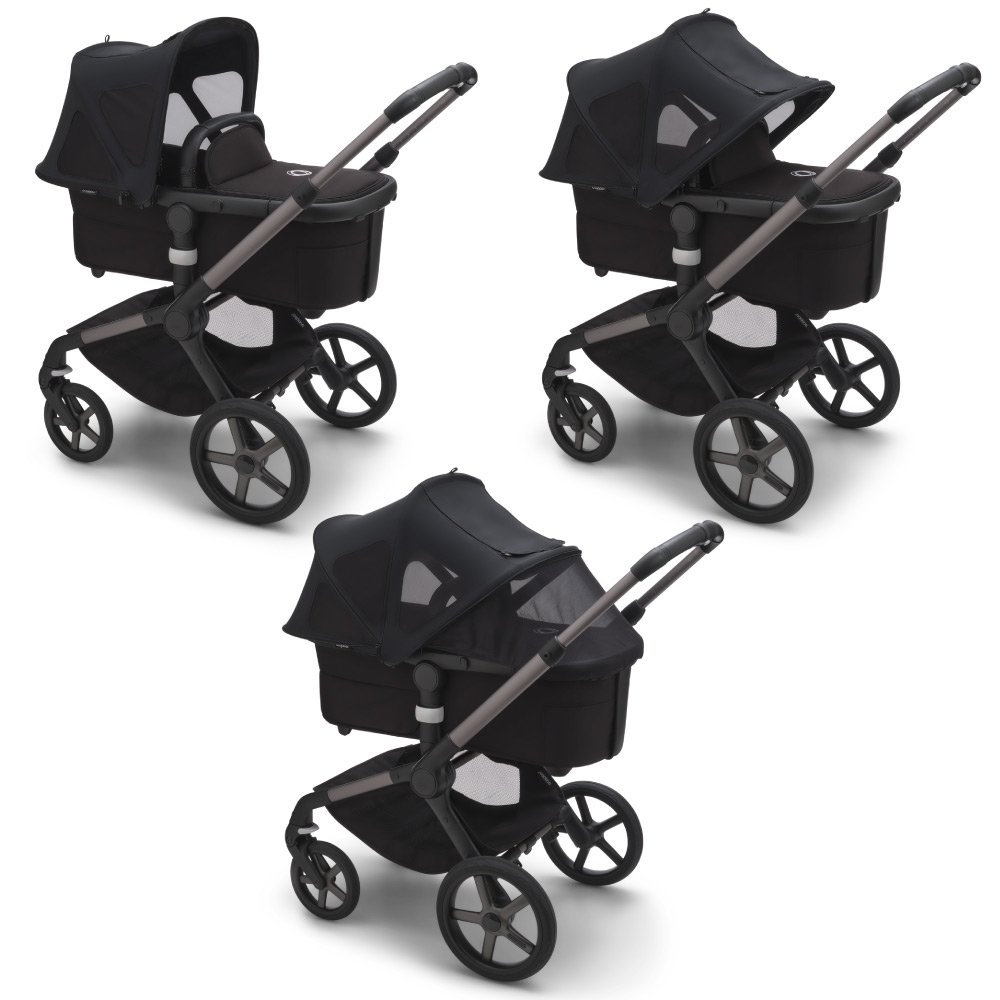 Copertina cu extensie plasa insecte Bugaboo Fox 5/Fox Cub/Lynx Midnight Black [2]