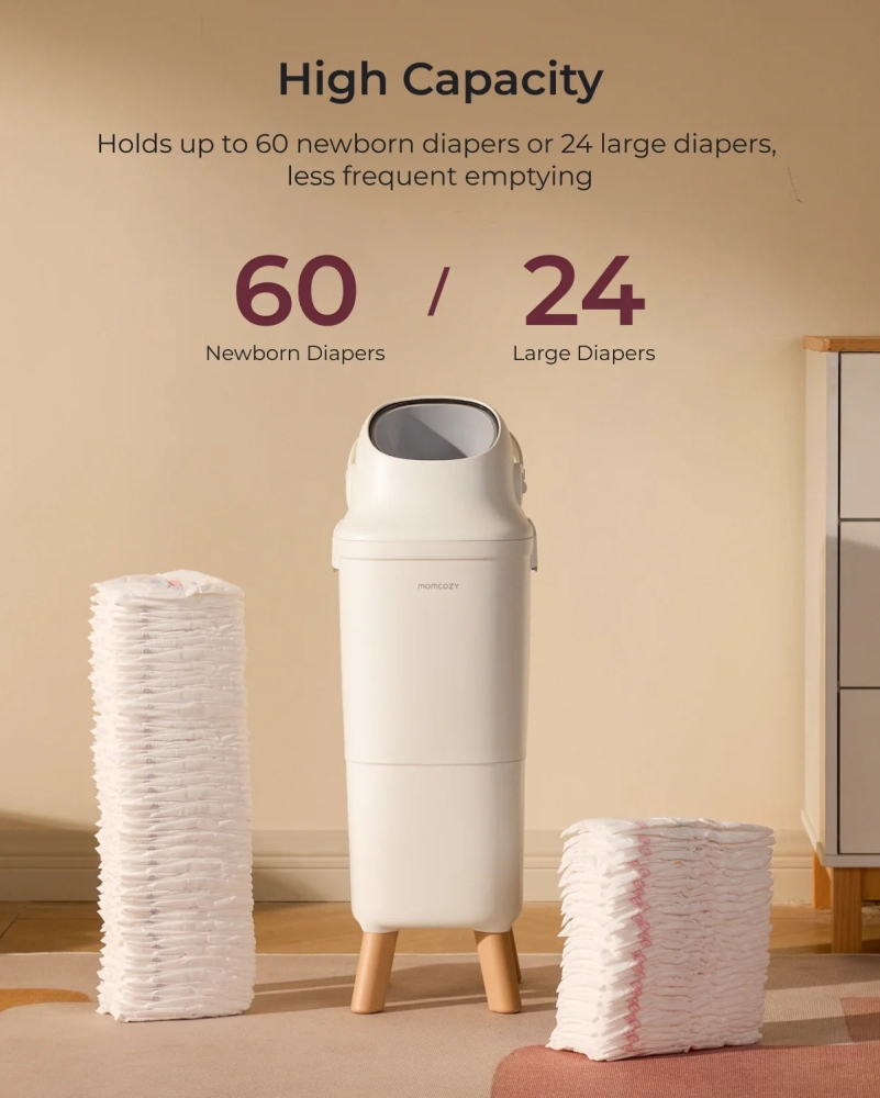 Cos scutece Momcozy cu sistem triple-seal anti-miros 22L [10]
