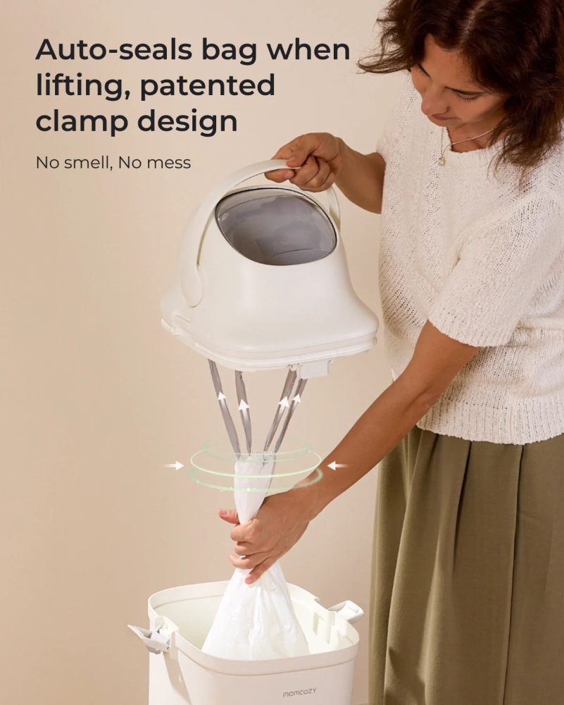 Cos scutece Momcozy cu sistem triple-seal anti-miros 22L [5]