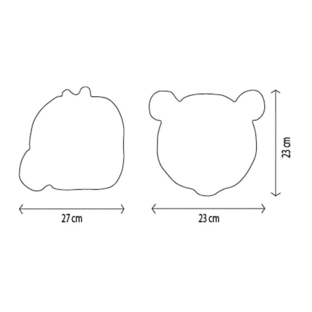 Decoratiune Wild & Soft Cap de Urs Panda - Thomas [5]