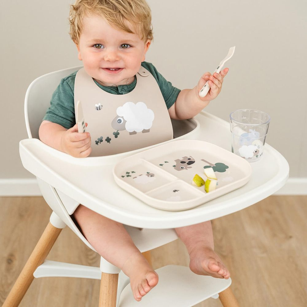 Farfurie compartimentata Done by Deer Foodie Tiny Farm Sand [5]