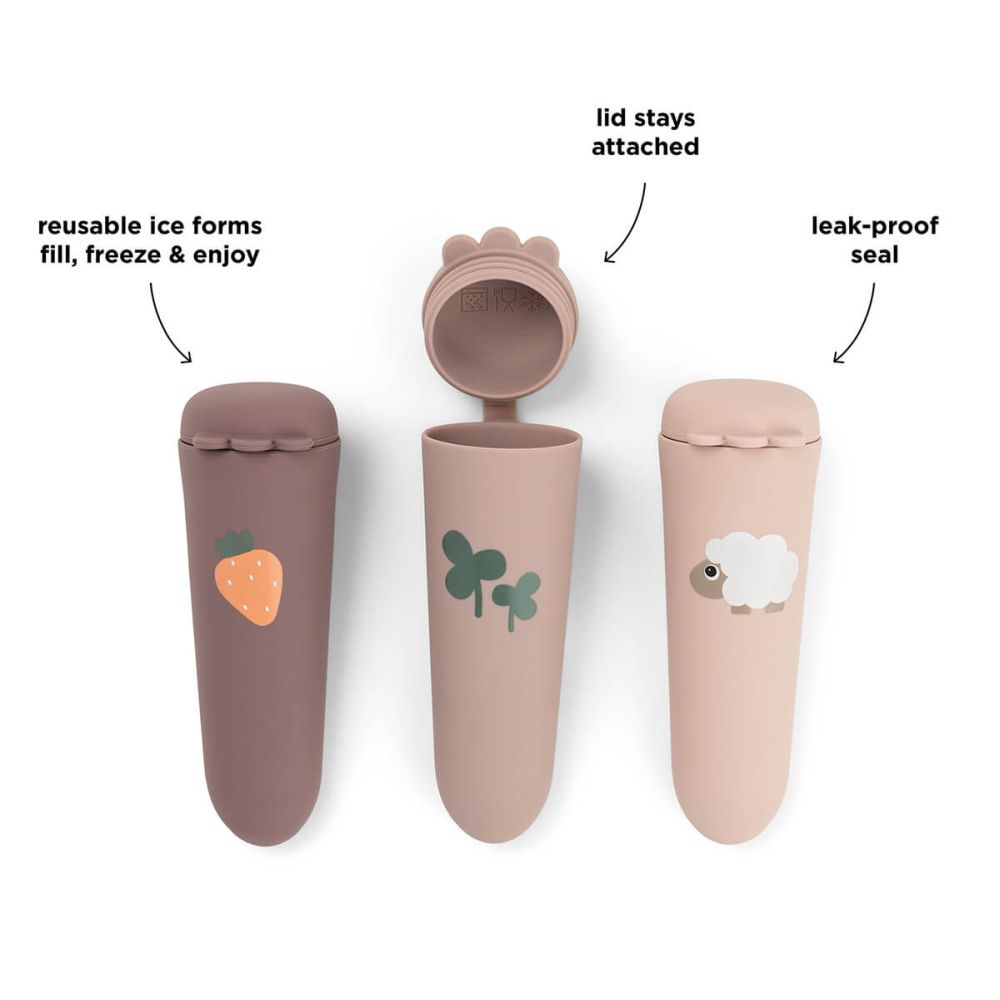 Forme pentru inghetata Done by Deer silicon set 3 buc Sheepy Powder [2]