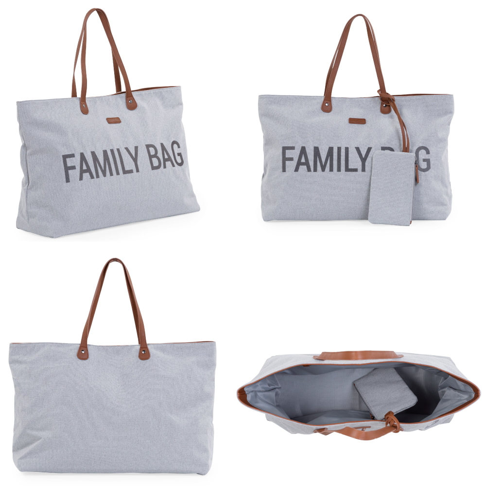 Geanta Childhome Family Bag Canvas Gri [2]