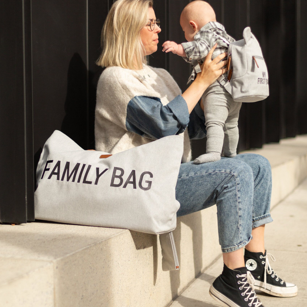 Geanta Childhome Family Bag Canvas Gri [4]