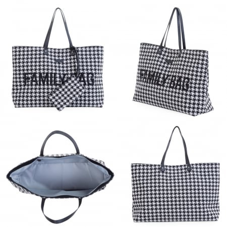 Geanta Childhome Family Bag Pied de Poule Negru [2]